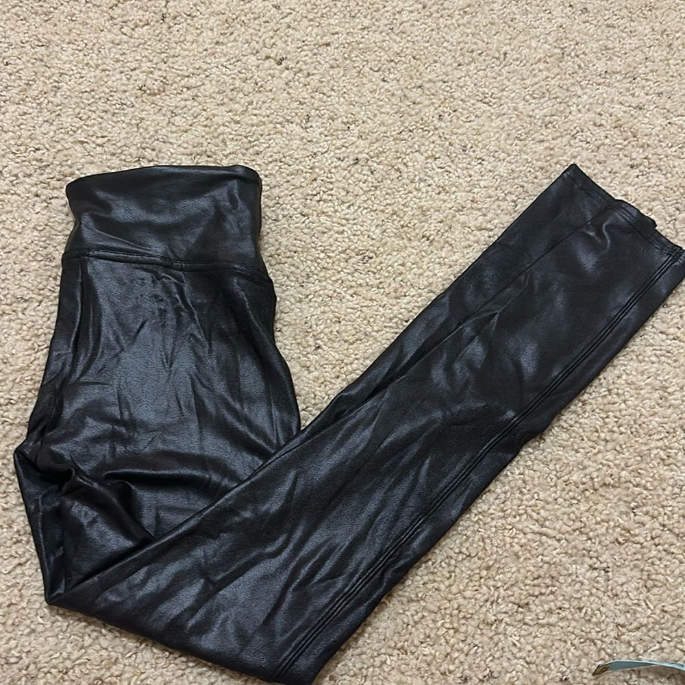 Spanx Faux Leather Looking Leggings